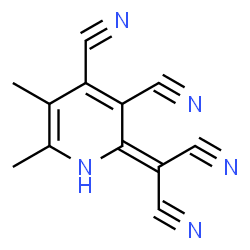 ChemSpider 2D Image | 2-(Dicyanomethylene)-5,6-dimethyl-1,2-dihydro-3,4-pyridinedicarbonitrile | C12H7N5