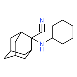 ChemSpider 2D Image | 2-(Cyclohexylamino)-2-adamantanecarbonitrile | C17H26N2