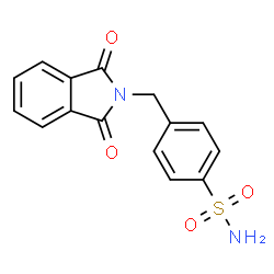ChemSpider 2D Image | 4-((1,3-Dioxoisoindolin-2-yl)methyl)benzenesulfonamide | C15H12N2O4S