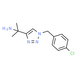 ChemSpider 2D Image | 2-[1-(4-Chlorobenzyl)-1H-1,2,3-triazol-4-yl]-2-propanamine | C12H15ClN4