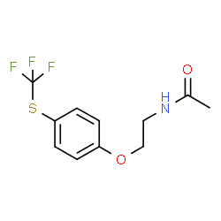 ChemSpider 2D Image | N-(2-{4-[(Trifluoromethyl)sulfanyl]phenoxy}ethyl)acetamide | C11H12F3NO2S
