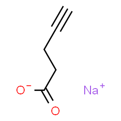 ChemSpider 2D Image | Sodium 4-pentynoate | C5H5NaO2