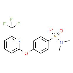 ChemSpider 2D Image | N,N-Dimethyl-4-{[6-(trifluoromethyl)-2-pyridinyl]oxy}benzenesulfonamide | C14H13F3N2O3S