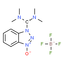 ChemSpider 2D Image | Bis(dimethylamino)(3-oxido-1H-benzotriazol-1-yl)methylium tetrafluoroborate | C11H16BF4N5O