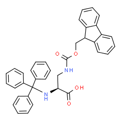 ChemSpider 2D Image | 3-{[(9H-Fluoren-9-ylmethoxy)carbonyl]amino}-N-trityl-L-alanine | C37H32N2O4