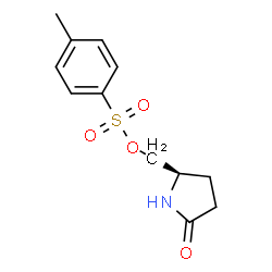ChemSpider 2D Image | (R)-(5-Oxopyrrolidin-2-yl)methyl 4-methylbenzenesulfonate | C12H15NO4S