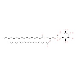 ChemSpider 2D Image | (2R)-2,3-Bis(palmitoyloxy)propyl (1S,2R,3R,4S,5S,6R)-2,3,4,5,6-pentahydroxycyclohexyl phosphatato | C41H78O13P