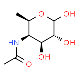 ChemSpider 2D Image | 4-Acetamido-4,6-dideoxy-D-galactopyranose | C8H15NO5
