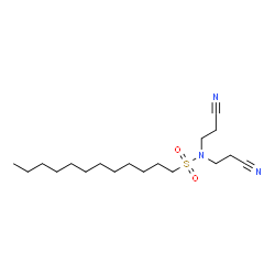 ChemSpider 2D Image | N,N-Bis(2-cyanoethyl)-1-dodecanesulfonamide | C18H33N3O2S