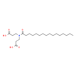 ChemSpider 2D Image | 3,3'-(Palmitoylimino)dipropanoic acid | C22H41NO5