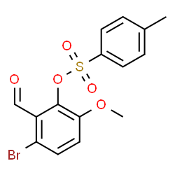 ChemSpider 2D Image | 3-Bromo-2-formyl-6-methoxyphenyl 4-methylbenzenesulfonate | C15H13BrO5S