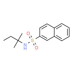 ChemSpider 2D Image | N-(2-Methyl-2-butanyl)-2-naphthalenesulfonamide | C15H19NO2S