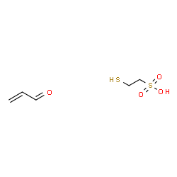 ChemSpider 2D Image | 2-Sulfanylethanesulfonic acid - acrylaldehyde (1:1) | C5H10O4S2