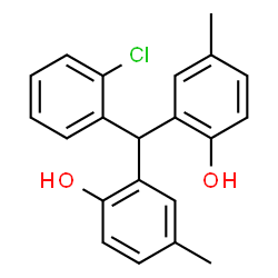 ChemSpider 2D Image | 2,2'-[(2-Chlorophenyl)methylene]bis(4-methylphenol) | C21H19ClO2