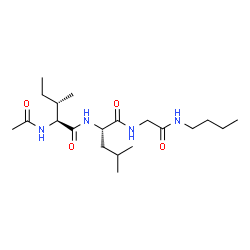 ChemSpider 2D Image | N-Acetyl-L-isoleucyl-L-leucyl-N-butylglycinamide | C20H38N4O4