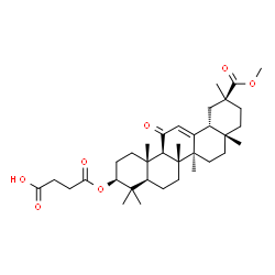 ChemSpider 2D Image | 4-{[(3beta)-30-Methoxy-11,30-dioxoolean-12-en-3-yl]oxy}-4-oxobutanoic acid | C35H52O7