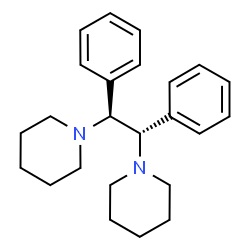 ChemSpider 2D Image | 1,1'-[(1S,2S)-1,2-Diphenyl-1,2-ethanediyl]dipiperidine | C24H32N2