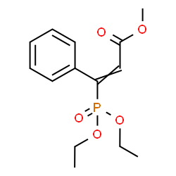 ChemSpider 2D Image | Methyl 3-(diethoxyphosphoryl)-3-phenylacrylate | C14H19O5P