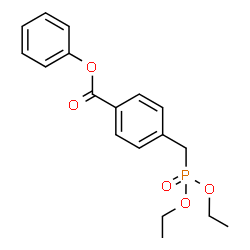 ChemSpider 2D Image | Phenyl 4-[(diethoxyphosphoryl)methyl]benzoate | C18H21O5P