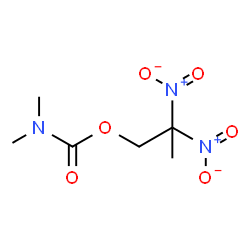 ChemSpider 2D Image | 2,2-Dinitropropyl dimethylcarbamate | C6H11N3O6