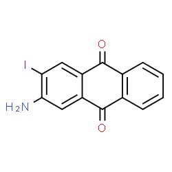 ChemSpider 2D Image | 2-Amino-3-iodo-9,10-anthraquinone | C14H8INO2