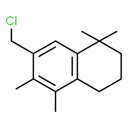 ChemSpider 2D Image | 7-(Chloromethyl)-1,1,5,6-tetramethyl-1,2,3,4-tetrahydronaphthalene | C15H21Cl