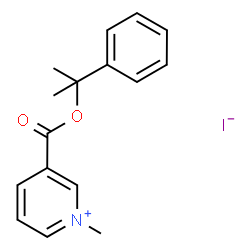 ChemSpider 2D Image | 1-Methyl-3-{[(2-phenyl-2-propanyl)oxy]carbonyl}pyridinium iodide | C16H18INO2