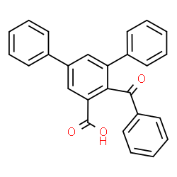 ChemSpider 2D Image | 4'-Benzoyl-1,1':3',1''-terphenyl-5'-carboxylic acid | C26H18O3