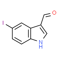 ChemSpider 2D Image | 5-Iodo-1H-indole-3-carbaldehyde | C9H6INO