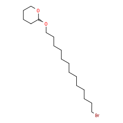 ChemSpider 2D Image | 2-[(13-Bromotridecyl)oxy]tetrahydro-2H-pyran | C18H35BrO2