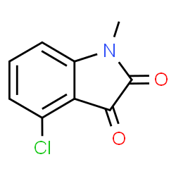ChemSpider 2D Image | 4-Chloro-1-methylindoline-2,3-dione | C9H6ClNO2