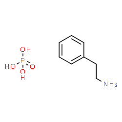 ChemSpider 2D Image | 2-Phenylethanamine phosphate (1:1) | C8H14NO4P