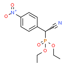 ChemSpider 2D Image | Diethyl [cyano(4-nitrophenyl)methyl]phosphonate | C12H15N2O5P