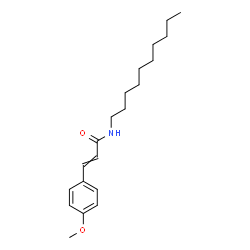 ChemSpider 2D Image | N-Decyl-3-(4-methoxyphenyl)acrylamide | C20H31NO2