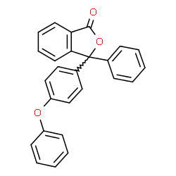 ChemSpider 2D Image | 3-(4-Phenoxyphenyl)-3-phenyl-2-benzofuran-1(3H)-one | C26H18O3