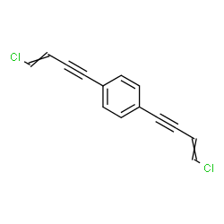 ChemSpider 2D Image | 1,4-Bis(4-chloro-3-buten-1-yn-1-yl)benzene | C14H8Cl2