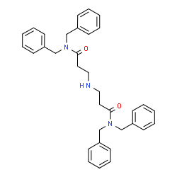 ChemSpider 2D Image | 3,3'-Iminobis(N,N-dibenzylpropanamide) | C34H37N3O2