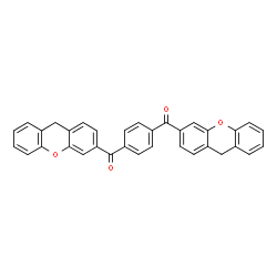 ChemSpider 2D Image | 1,4-Phenylenebis(9H-xanthen-3-ylmethanone) | C34H22O4