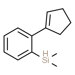 ChemSpider 2D Image | [2-(1-Cyclopenten-1-yl)phenyl](dimethyl)silane | C13H18Si