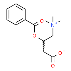 ChemSpider 2D Image | 3-(Benzoyloxy)-4-(trimethylammonio)butanoate | C14H19NO4
