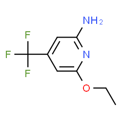 ChemSpider 2D Image | 2-AMINO-6-ETHOXY-4-TRIFLUOROMETHYLPYRIDINE | C8H9F3N2O