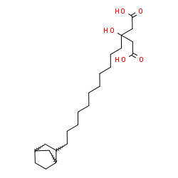 ChemSpider 2D Image | 3-[11-(Bicyclo[2.2.1]hept-2-yl)undecyl]-3-hydroxypentanedioic acid | C23H40O5