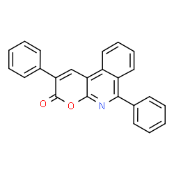 ChemSpider 2D Image | 2,6-Diphenyl-3H-pyrano[2,3-c]isoquinolin-3-one | C24H15NO2