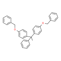 ChemSpider 2D Image | 1,1'-(1-Phenyl-1,1-ethanediyl)bis[4-(benzyloxy)benzene] | C34H30O2