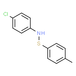 ChemSpider 2D Image | 4-Chloro-N-[(4-methylphenyl)sulfanyl]aniline | C13H12ClNS