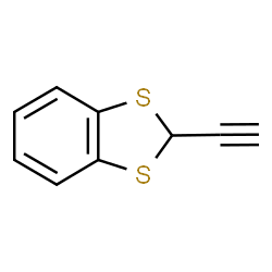 ChemSpider 2D Image | 2-Ethynyl-1,3-benzodithiole | C9H6S2