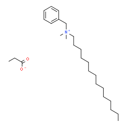 ChemSpider 2D Image | N-Benzyl-N,N-dimethyl-1-tetradecanaminium propionate | C26H47NO2