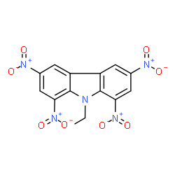 ChemSpider 2D Image | 9-Ethyl-1,3,6,8-tetranitro-9H-carbazole | C14H9N5O8