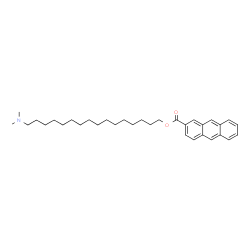 ChemSpider 2D Image | 16-(Dimethylamino)hexadecyl 2-anthracenecarboxylate | C33H47NO2