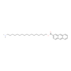 ChemSpider 2D Image | 17-(Dimethylamino)heptadecyl 2-anthracenecarboxylate | C34H49NO2